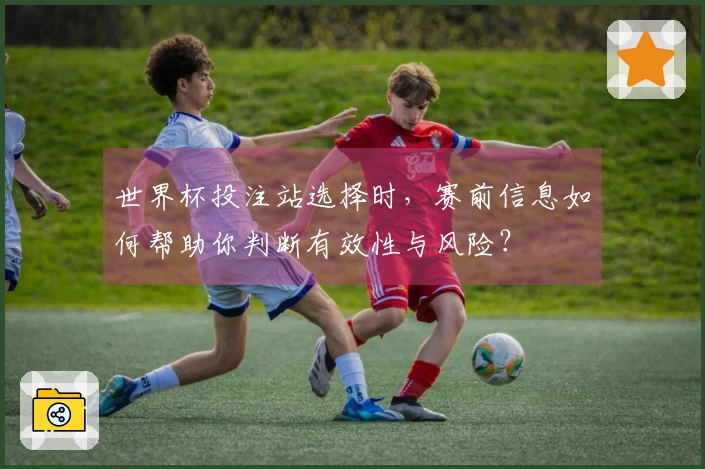 世界杯投注站选择时,赛前信息如何帮助你判断有效性与风险?